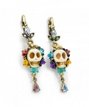 Bone Sugar Skull Earrings Mexican