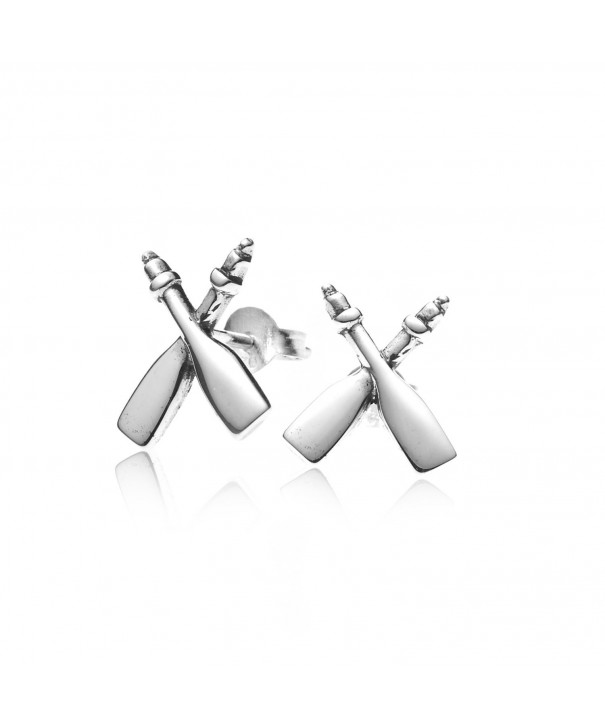 Sterling Silver Rafting Paddles Earrings