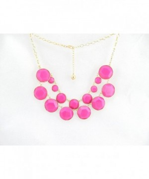 Rounds Double Statement Fashion Necklace