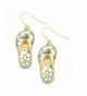 Liavys Filigree Flip Flop Fashionable Earrings