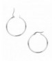 Round Stainless Steel Hoop Earrings