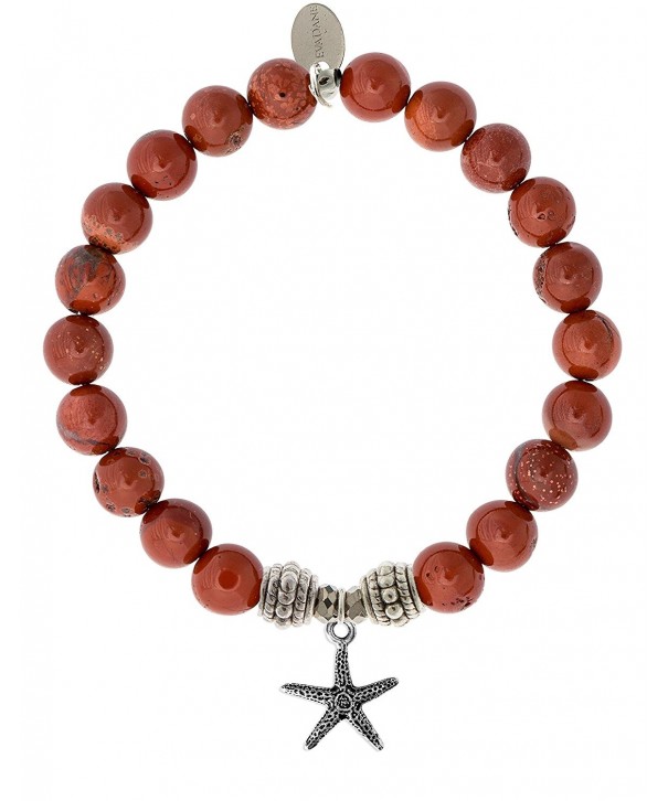 EvaDane Natural Gemstone Starfish Bracelet