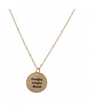 Lux Accessories Thankful Grateful Goldtone