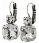 Mariana Silvertone Crystal Earrings 1037