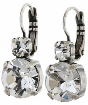 Mariana Silvertone Crystal Earrings 1037