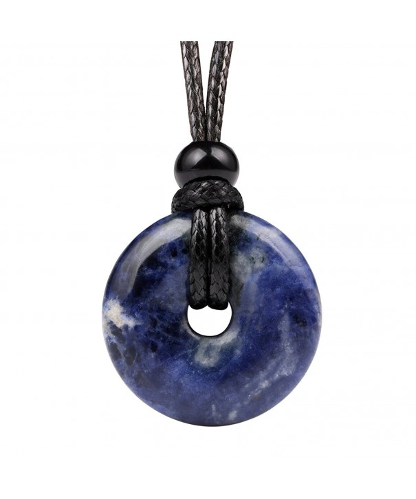 Healing Sodalite Protection Adjustable Necklace
