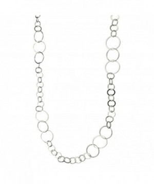 Sterling Silver Round Circle Necklace