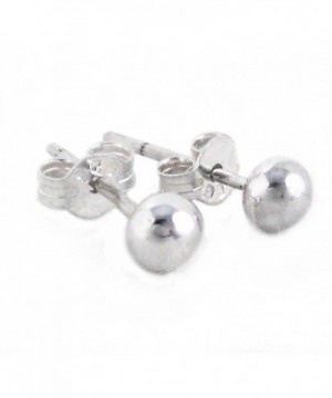 Sterling Silver Round Ball Earrings