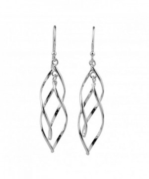 Sterling Silver Double Elongated Earrings