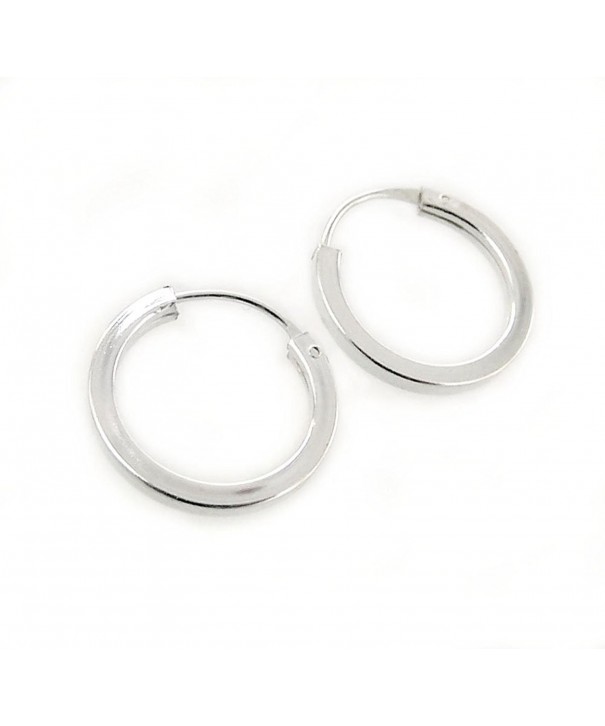 Sterling Silver Square Shaped Tube Earrings