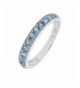 Sterling Silver Genuine Stackable Eternity
