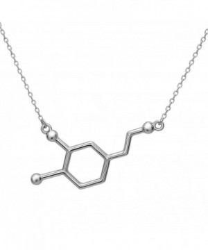 Dopamine Molecule Silver Phantom Jewelry