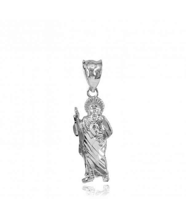 Sterling Silver Saint Charm Pendant