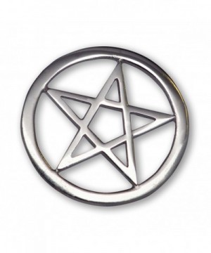 Gothic Pentacle Jacket Polished Silver