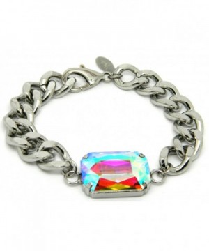 Zbella Crystal Chunky Stainless Bracelet