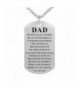 Stainless Fathers Birthday Keychain Necklace