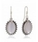 Sterling Moonstone Gemstone Vintage Earrings