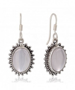 Sterling Moonstone Gemstone Vintage Earrings