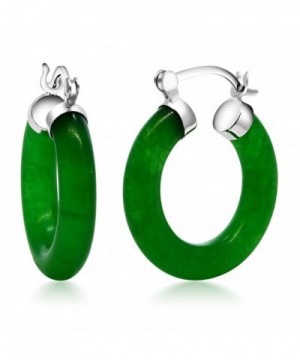 Vibrant Green Sterling Silver Earrings