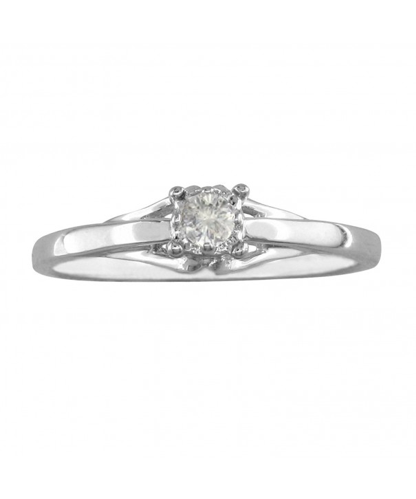 Sterling Silver Classic Diamond Promise