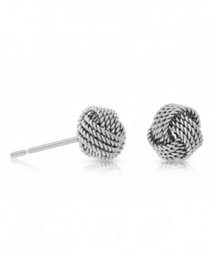 Sterling Silver Twisted Knot Earring