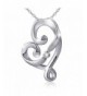 Sterling Silver Infinity Pendant Necklace