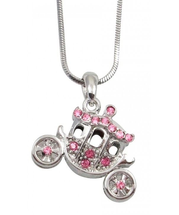 Crystal Princess Carriage FairyTale Necklace