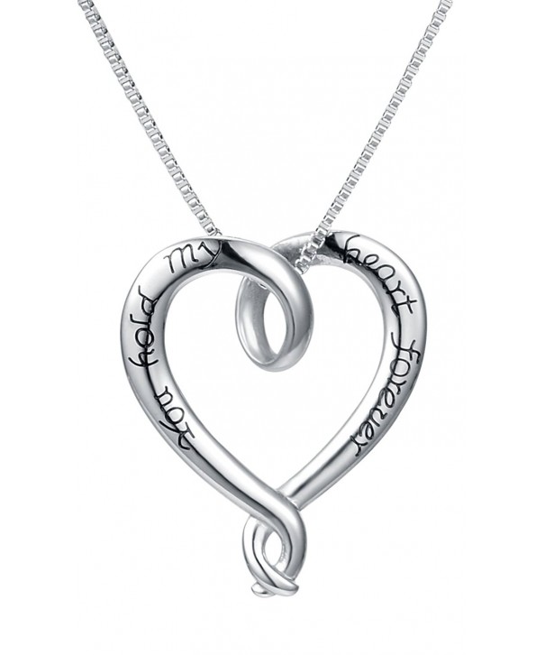 Necklace Engraved Forever Message Stainless