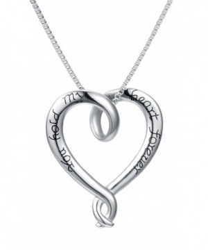 Necklace Engraved Forever Message Stainless