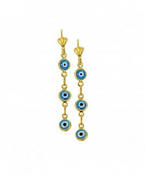 Yellow Plated Dangling Charm Earrings