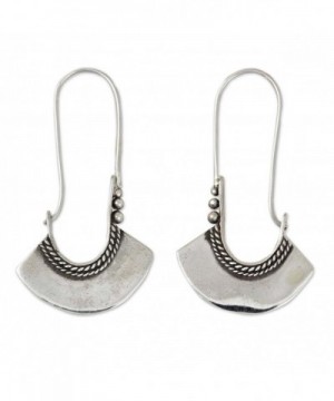 NOVICA Sterling Silver Earrings Backfinding