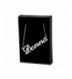 Name Necklace Donna White Plated