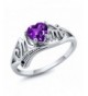 Sterling Silver Mothers Amethyst Diamond