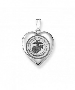 Sterling Silver Marine Corps Locket