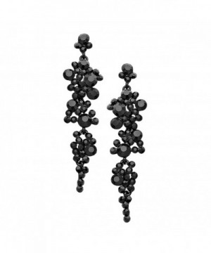 Rosemarie Collections Rhinestone Statement Earrings