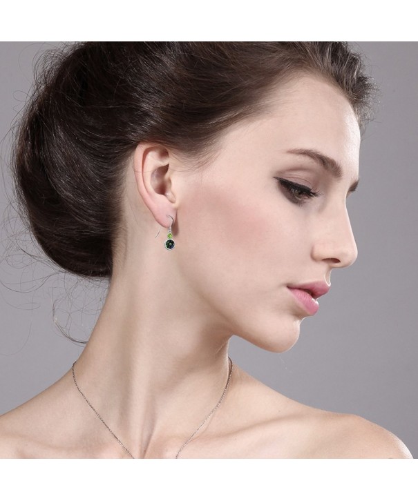 Mystic Peridot Sterling Silver Earrings