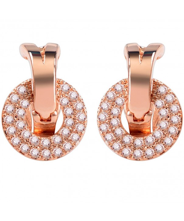 Earrings Fashion Zirconia Concentric SUYAN