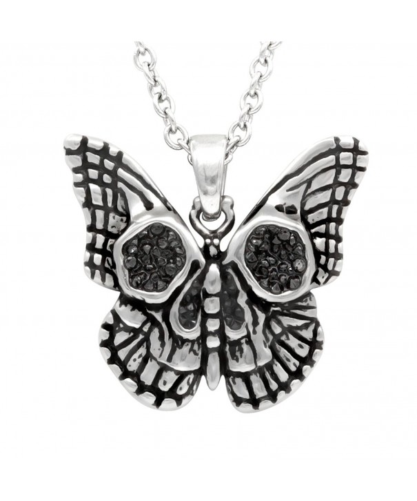 Controse CN165 Butterfly skull necklace