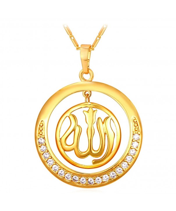 Necklace Zirconia Pendant Islamic Jewelry