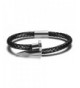 JTrendy Tri Color Genuine Leather Bracelet