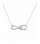 Lux Accessories Infinity Cursive Necklace