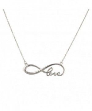 Lux Accessories Infinity Cursive Necklace