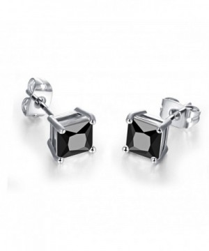 SELOVO Silver Color Earrings Princess Zirconia