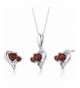 Pendant Earrings Necklace Sterling Rhodium