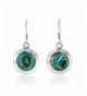 Sterling Silver Abalone Dangle Earrings