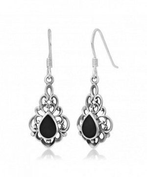 Sterling Inspired Gemstone Filigree Earrings