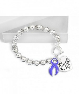 Esophageal Cancer Awareness Periwinkle Bracelet