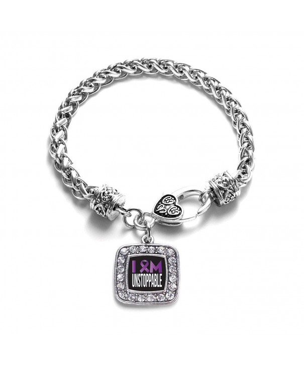 Awareness Unstoppable Support Crystal Bracelet