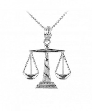 Sterling Silver Justice Pendant Necklace