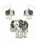 DianaL Boutique Elephant Necklace Earrings
